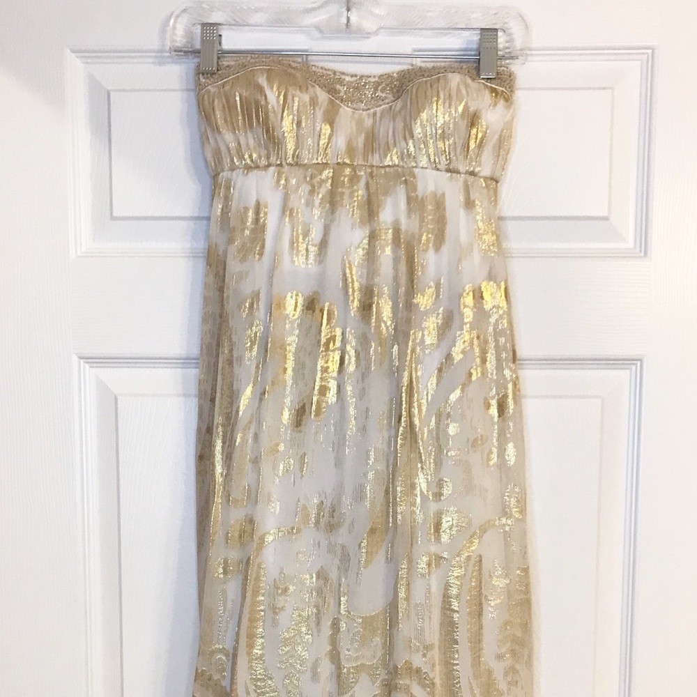 Gold formal dress